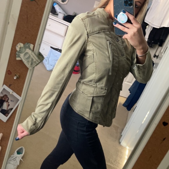 NWOT unique Army Green Anthropology Jacket - Picture 13 of 13